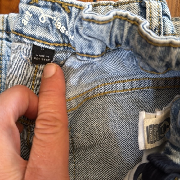 Girls size 10 High-Rise Baggy Wide Leg Jeans - Blue - Picture 3 of 12